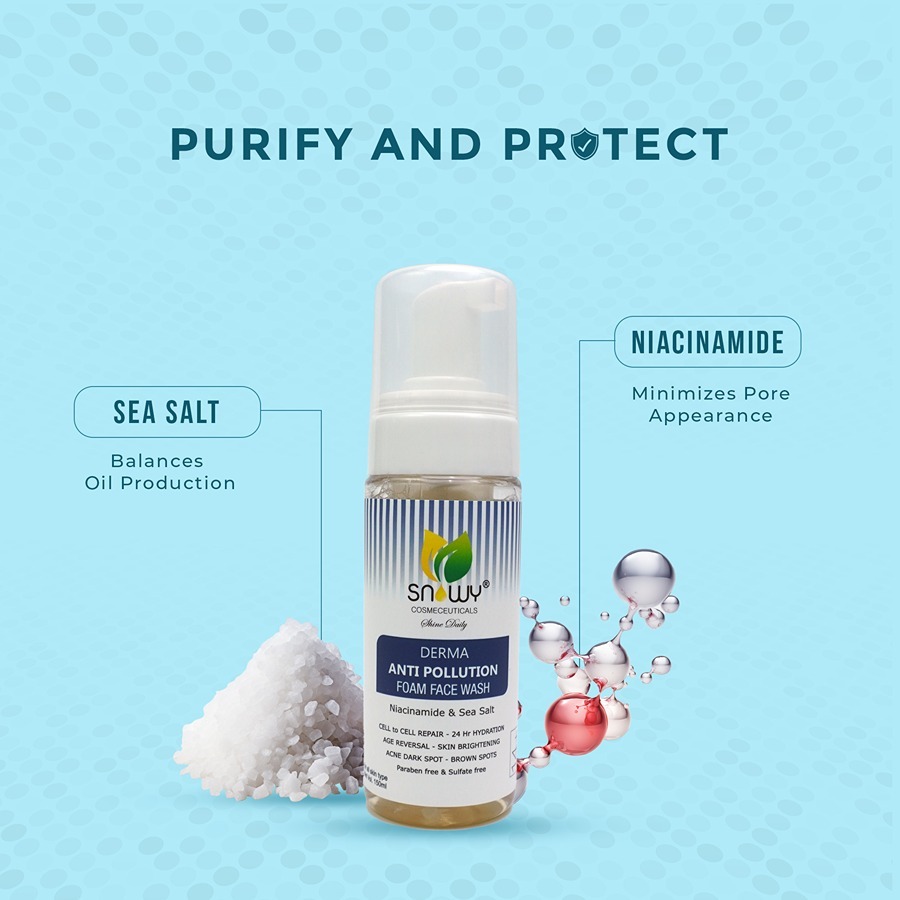 Derma Anti Pollution Foam Face Wash - Image 3