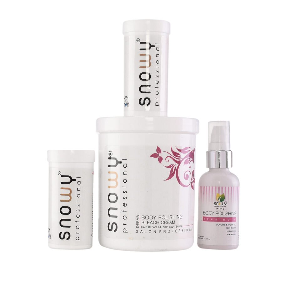 Derma Body Polishing Bleach Cream 500Gm + 50Ml Hair Bleach & Skin Lightning - snowyls - Image 3