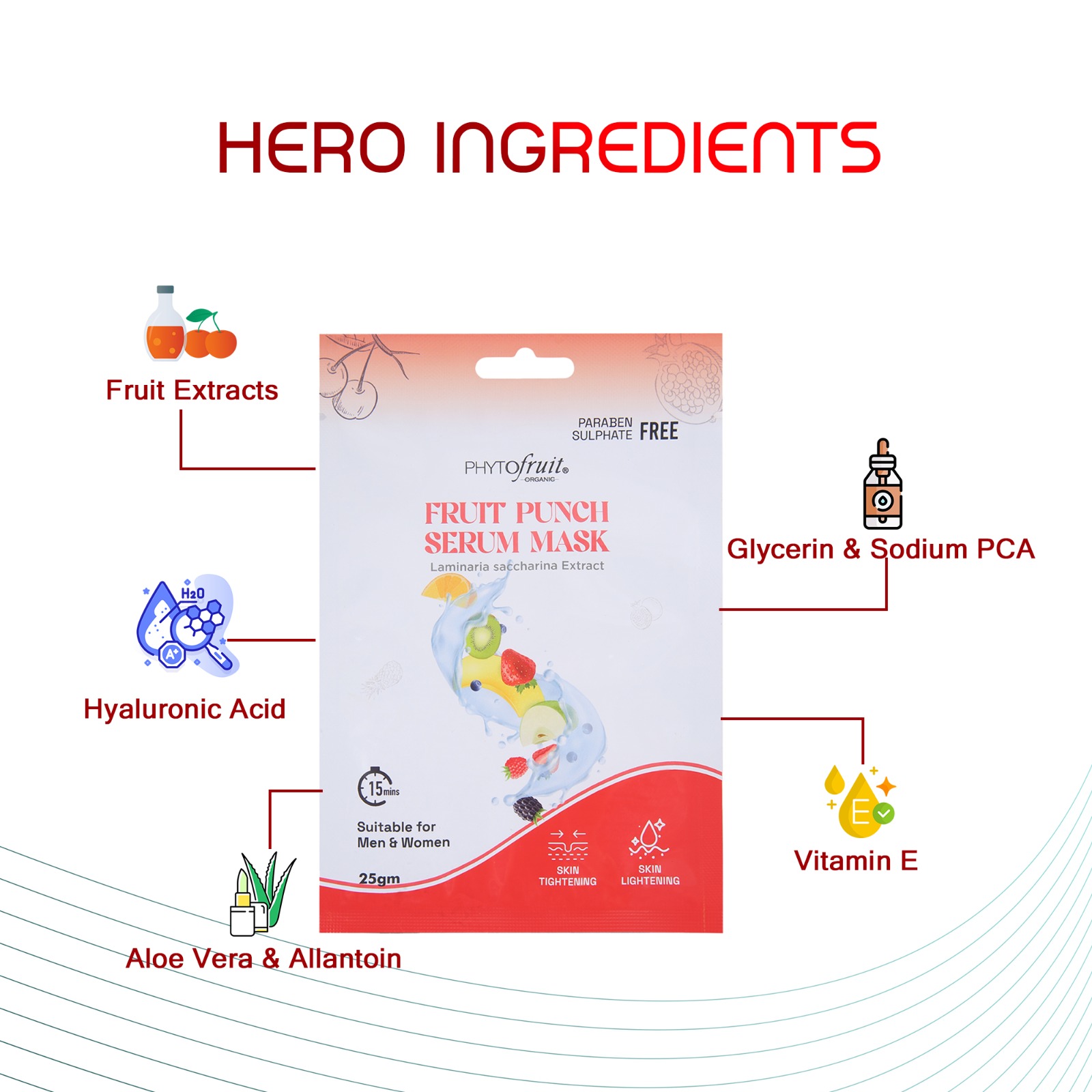 Phytofruit Fruit Punch Serum Face Sheet Mask - Image 4