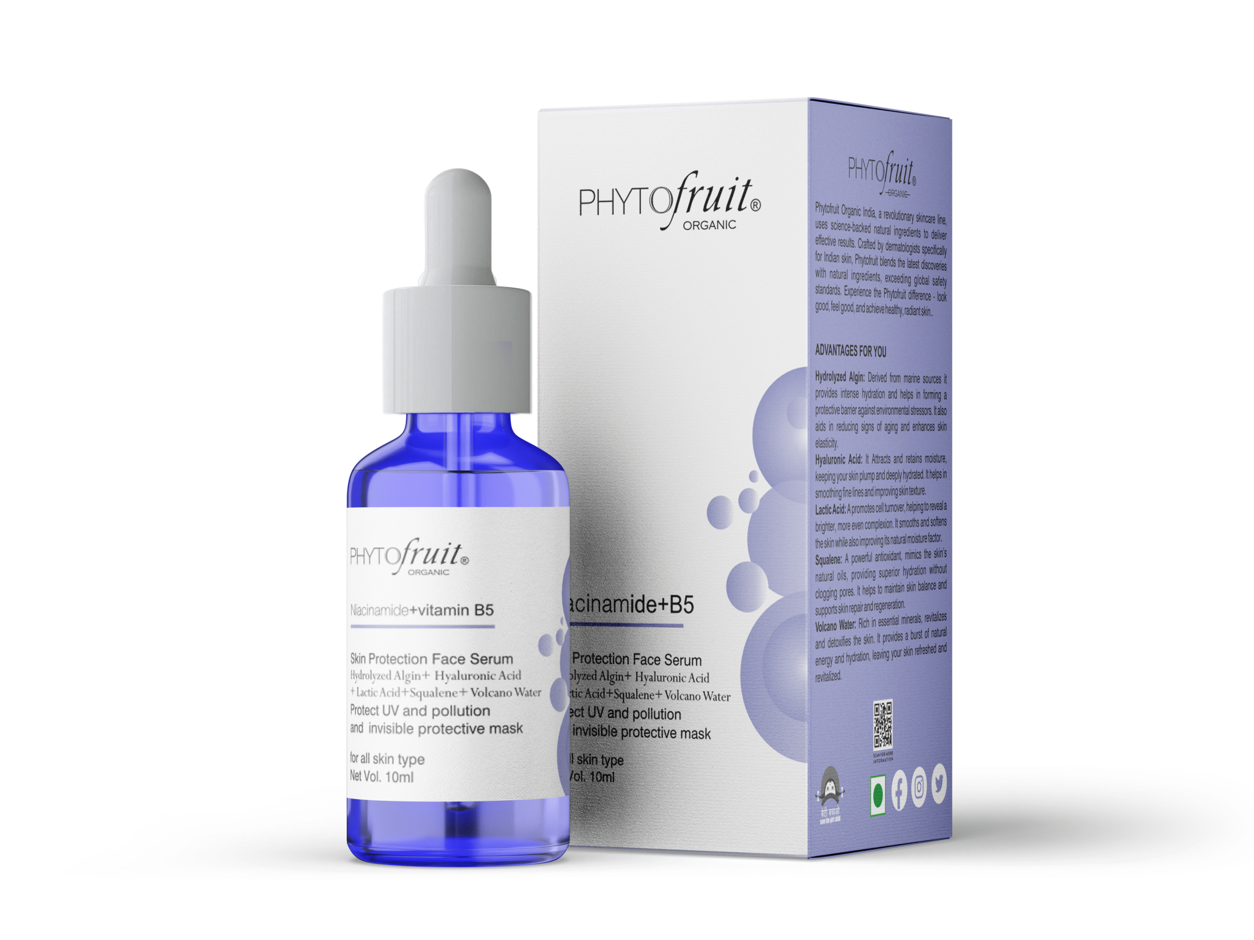 Phytofruit Niacinamide + Vitamin B5 Skin Protection Face Serum 10ml