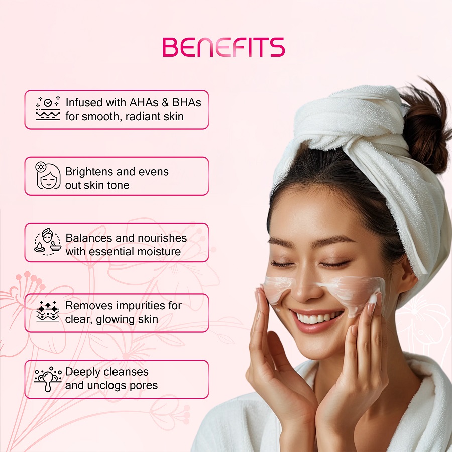 Phyto AHA & BHA Glow Face Wash 120ml - Image 3