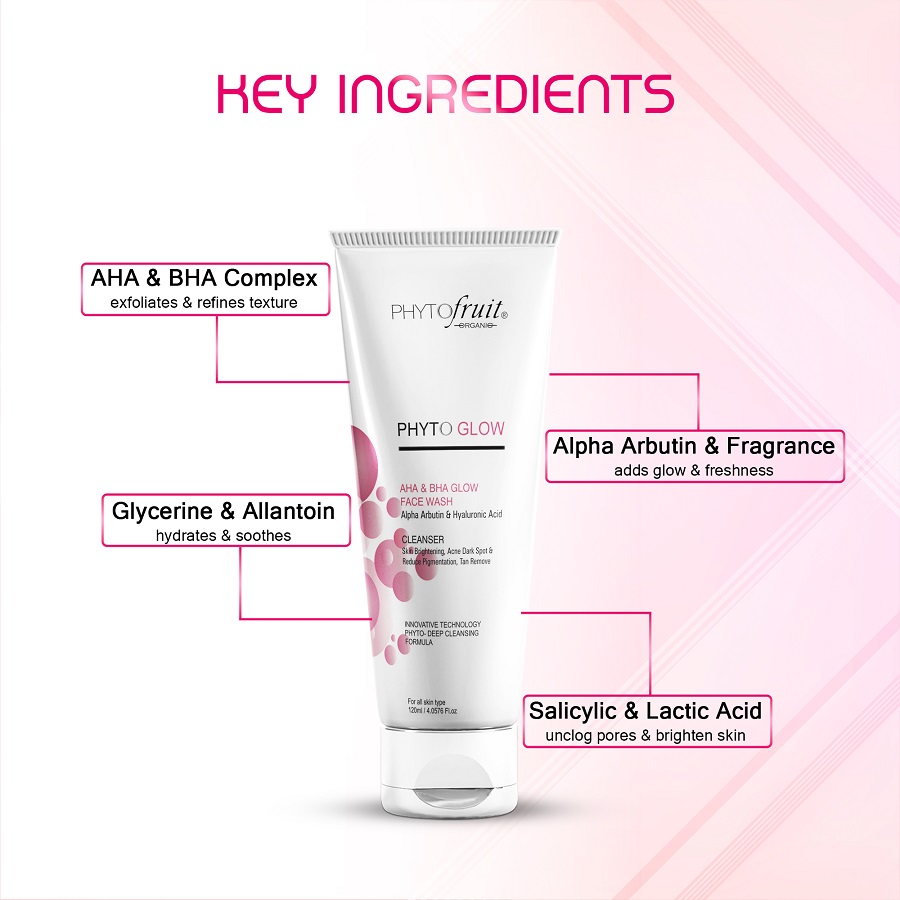 Phyto AHA & BHA Glow Face Wash 120ml - Image 4